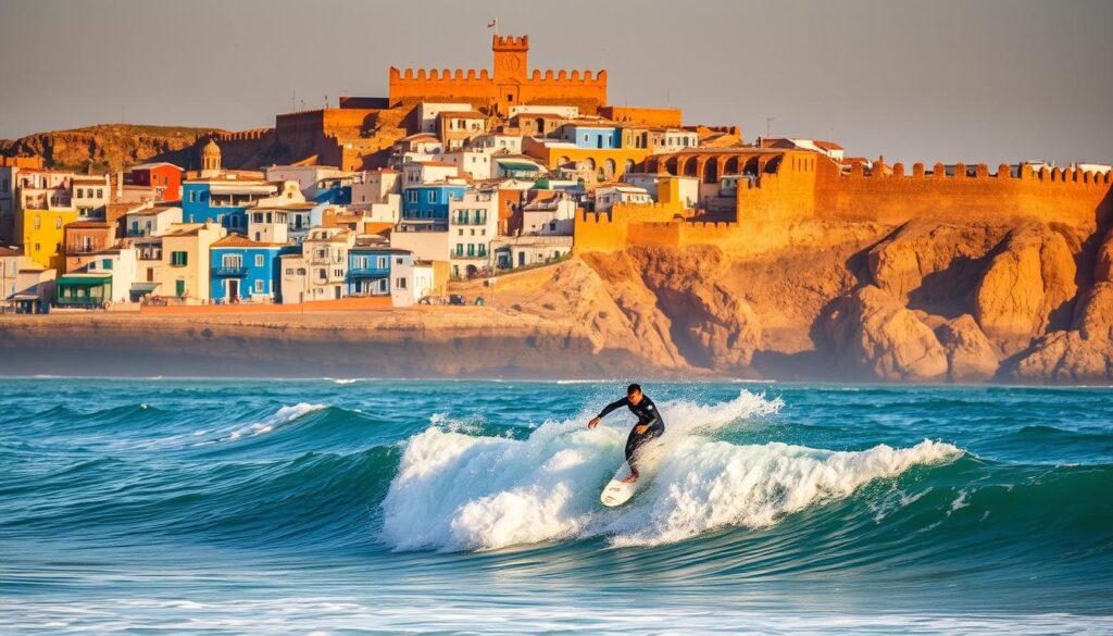 Surfing in Essaouira