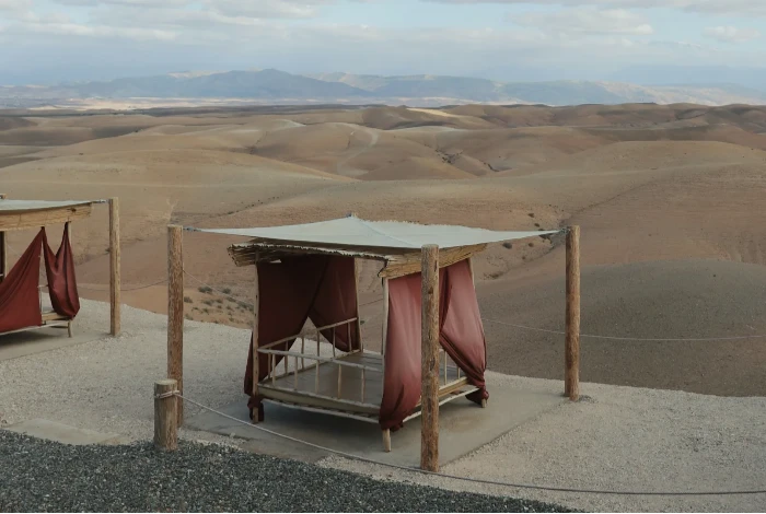 Tranquil Oasis: Agafay Desert Camel Riding Experience